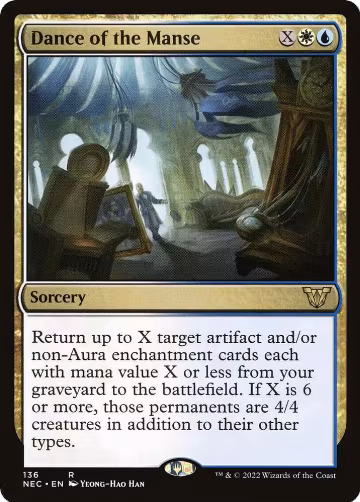 Dance of the Manse (136), Commander: Kamigawa: Neon Dynasty — Magic card price