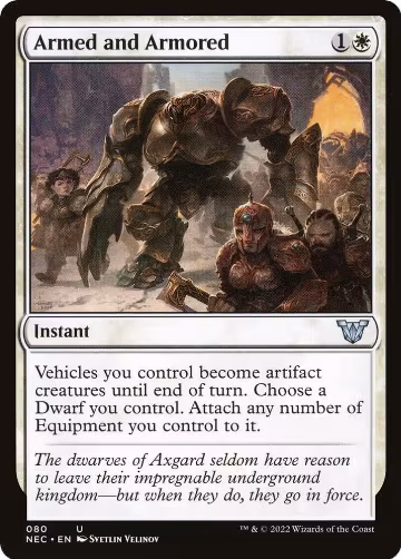Armed and Armored (80), Commander: Kamigawa: Neon Dynasty — Magic card price