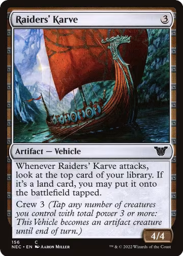 Raiders' Karve (156), Commander: Kamigawa: Neon Dynasty — Magic card price