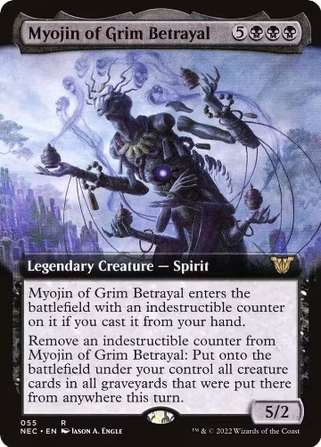 Myojin of Grim Betrayal (Extended Art) (55), Commander: Kamigawa: Neon Dynasty — Magic card price