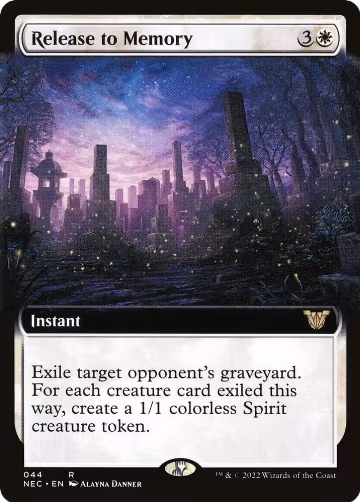 Release to Memory (Extended Art) (44), Commander: Kamigawa: Neon Dynasty — Magic card price