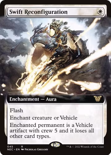 Swift Reconfiguration (Extended Art) (45), Commander: Kamigawa: Neon Dynasty — Magic card price