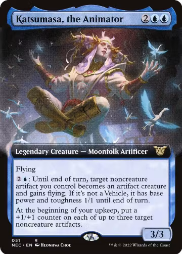 Katsumasa, the Animator (Extended Art) (51), Commander: Kamigawa: Neon Dynasty — Magic card price