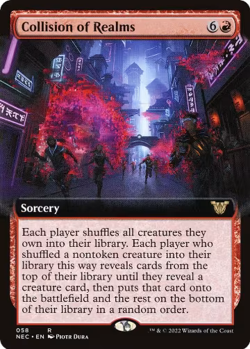 Collision of Realms (Extended Art) (58), Commander: Kamigawa: Neon Dynasty — Magic card price