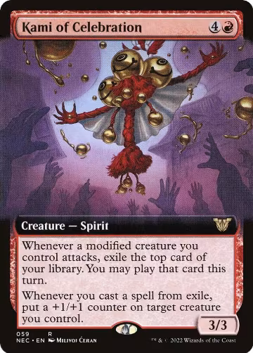 Kami of Celebration (Extended Art) (59), Commander: Kamigawa: Neon Dynasty — Magic card price