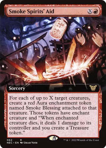 Smoke Spirits' Aid (Extended Art) (62), Commander: Kamigawa: Neon Dynasty — Magic card price