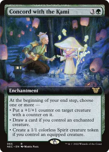 Concord with the Kami (Extended Art) (65), Commander: Kamigawa: Neon Dynasty — Magic card price