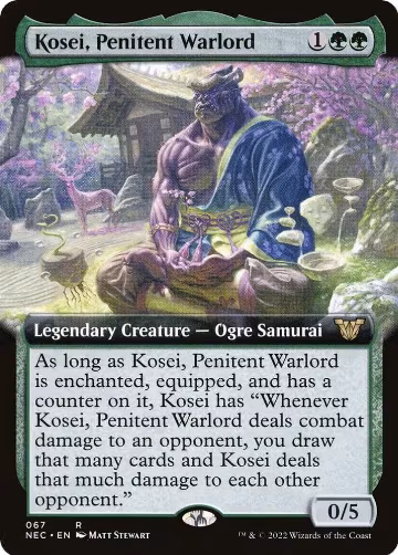 Kosei, Penitent Warlord (Extended Art) (67), Commander: Kamigawa: Neon Dynasty — Magic card price