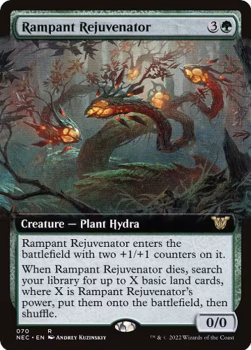 Rampant Rejuvenator (Extended Art) (70), Commander: Kamigawa: Neon Dynasty — Magic card price