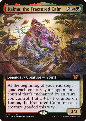 Kaima, the Fractured Calm (Extended Art) (74), Commander: Kamigawa: Neon Dynasty — Magic card price