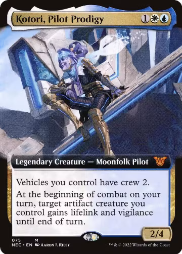 Kotori, Pilot Prodigy (Extended Art) (75), Commander: Kamigawa: Neon Dynasty — Magic card price