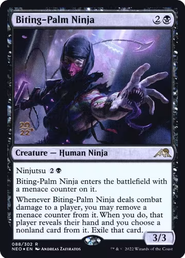 Biting-Palm Ninja (88), Prerelease Cards — Magic card price
