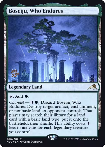 Boseiju, Who Endures (266), Prerelease Cards — Magic card price