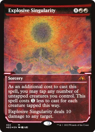 Explosive Singularity (Showcase) (Foil Etched) (422), Kamigawa: Neon Dynasty — Magic card price