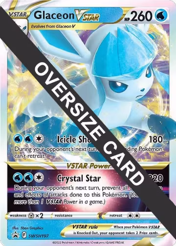 Glaceon VSTAR - SWSH197 (SWSH197), Jumbo Cards — Pokémon card price