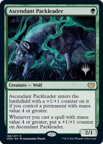 Ascendant Packleader (186), Promo Pack: Innistrad: Midnight Hunt — Magic card price