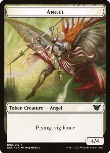Angel // Elephant Double-Sided Token (2 // 8), Commander: Kamigawa: Neon Dynasty — Magic card price