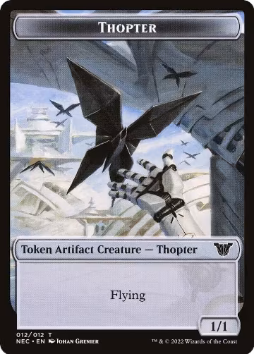 Thopter // Spirit (002) Double-Sided Token (12 // 2), Commander: Kamigawa: Neon Dynasty — Magic card price