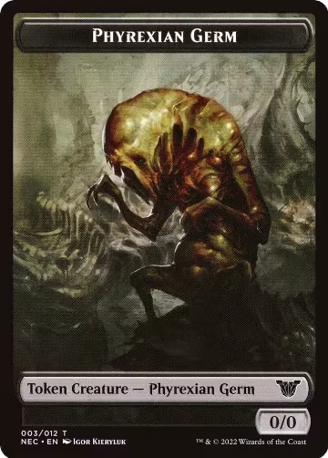 Phyrexian Germ // Spirit (002) Double-Sided Token (3 // 2), Commander: Kamigawa: Neon Dynasty — Magic card price