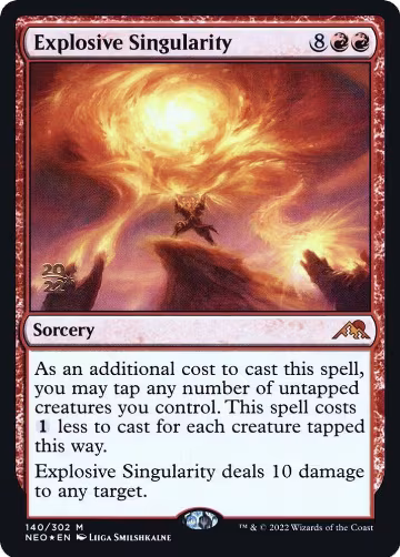Explosive Singularity (140), Prerelease Cards — Magic card price