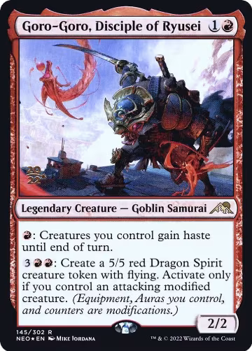 Goro-Goro, Disciple of Ryusei (145), Prerelease Cards — Magic card price