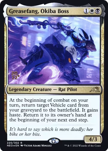 Greasefang, Okiba Boss (220), Prerelease Cards — Magic card price