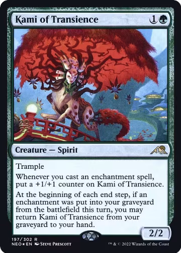 Kami of Transience (197), Prerelease Cards — Magic card price