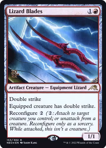 Lizard Blades (153), Prerelease Cards — Magic card price