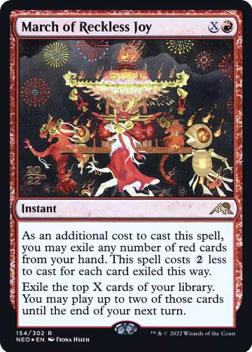 March of Reckless Joy (154), Prerelease Cards — Magic card price