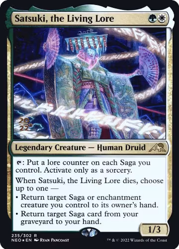 Satsuki, the Living Lore (235), Prerelease Cards — Magic card price