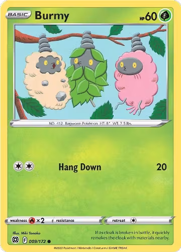 Burmy (009/172), Brilliant Stars — Pokémon card price