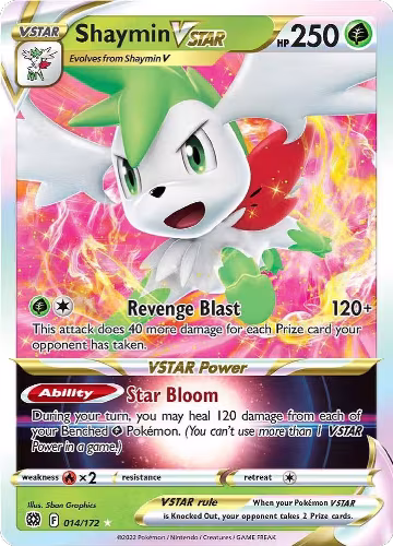 Shaymin VSTAR (014/172), Brilliant Stars — Pokémon card price