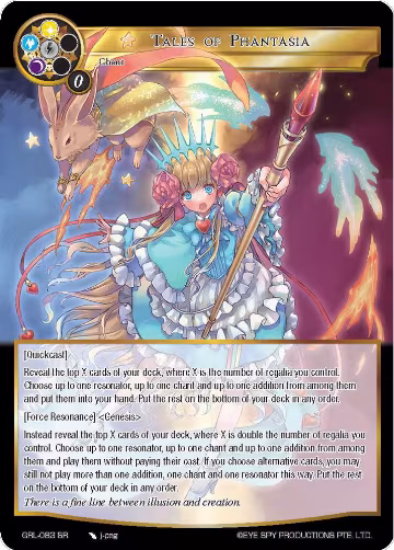 Tales of Phantasia (GRL-083), Game of Gods: Reloaded — Force of Will card price