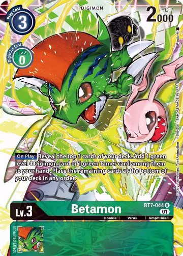 Betamon (Alternate Art) (BT7-044 R), Next Adventure — Digimon card price