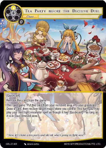 Tea Party before the Decisive Duel (GRL-014), Game of Gods: Reloaded — Force of Will card price