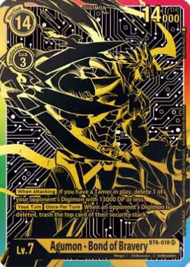 Agumon - Bond of Bravery (2021 Championship Finals 1st Place) (BT6-018 SR), Double Diamond — Digimon card price