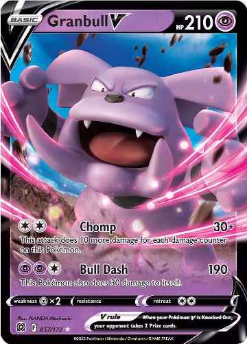 Granbull V (057/172), Brilliant Stars — Pokémon card price