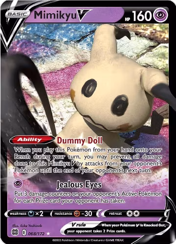 Mimikyu V (068/172), Brilliant Stars — Pokémon card price