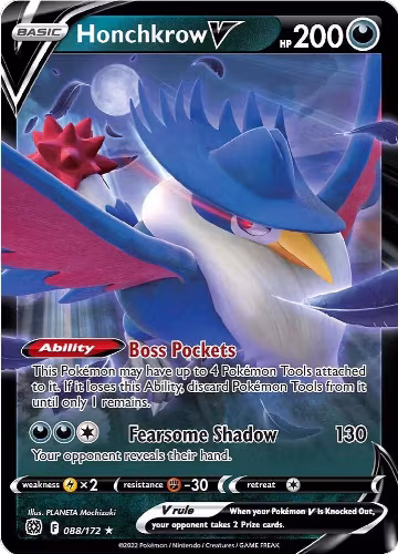 Honchkrow V (088/172), Brilliant Stars — Pokémon card price