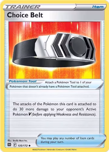 Choice Belt (135/172), Brilliant Stars — Pokémon card price