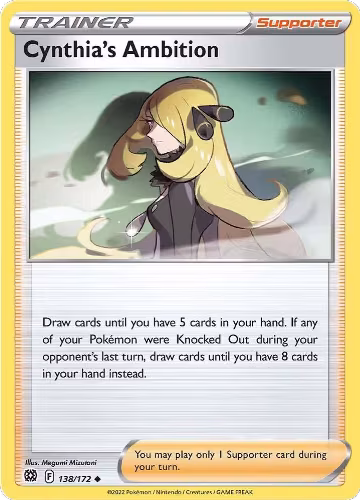 Cynthia's Ambition (138/172), Brilliant Stars — Pokémon card price