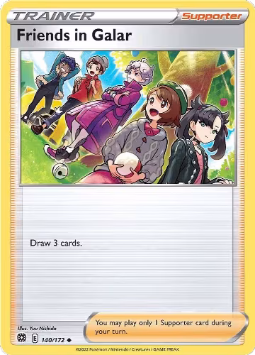 Friends in Galar (140/172), Brilliant Stars — Pokémon card price