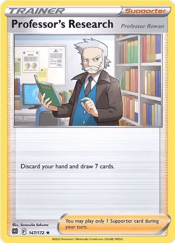 Professor's Research [Professor Rowan] (147/172), Brilliant Stars — Pokémon card price