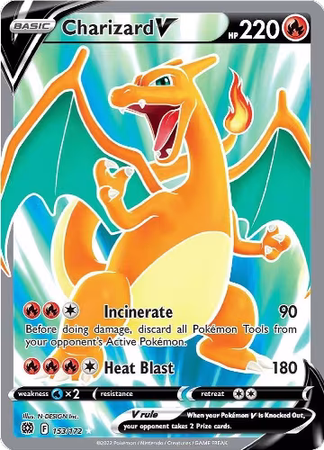 Charizard V (Full Art) (153/172) — card price