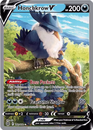 Honchkrow V (Alternate Full Art) (162/172), Brilliant Stars — Pokémon card price