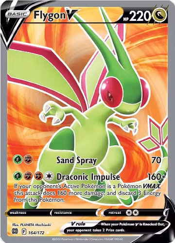 Flygon V (Full Art) (164/172), Brilliant Stars — Pokémon card price