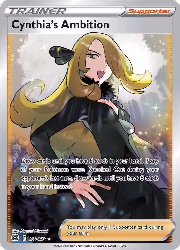 Cynthia's Ambition (Full Art) (169/172), Brilliant Stars — Pokémon card price