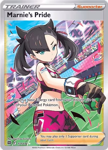 Marnie's Pride (Full Art) (171/172), Brilliant Stars — Pokémon card price