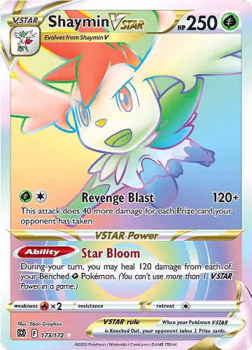 Shaymin VSTAR (Secret) (173/172), Brilliant Stars — Pokémon card price