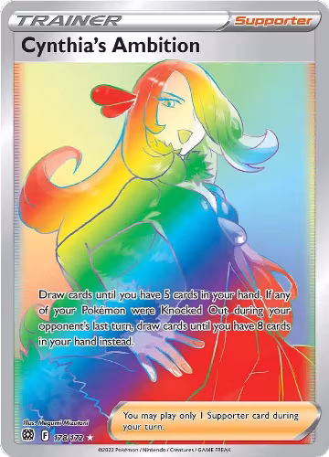 Cynthia's Ambition (Secret) (178/172), Brilliant Stars — Pokémon card price
